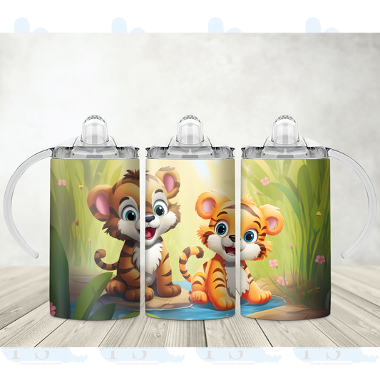 Kids Sippy Cup with Spout - 'Baby tiger'