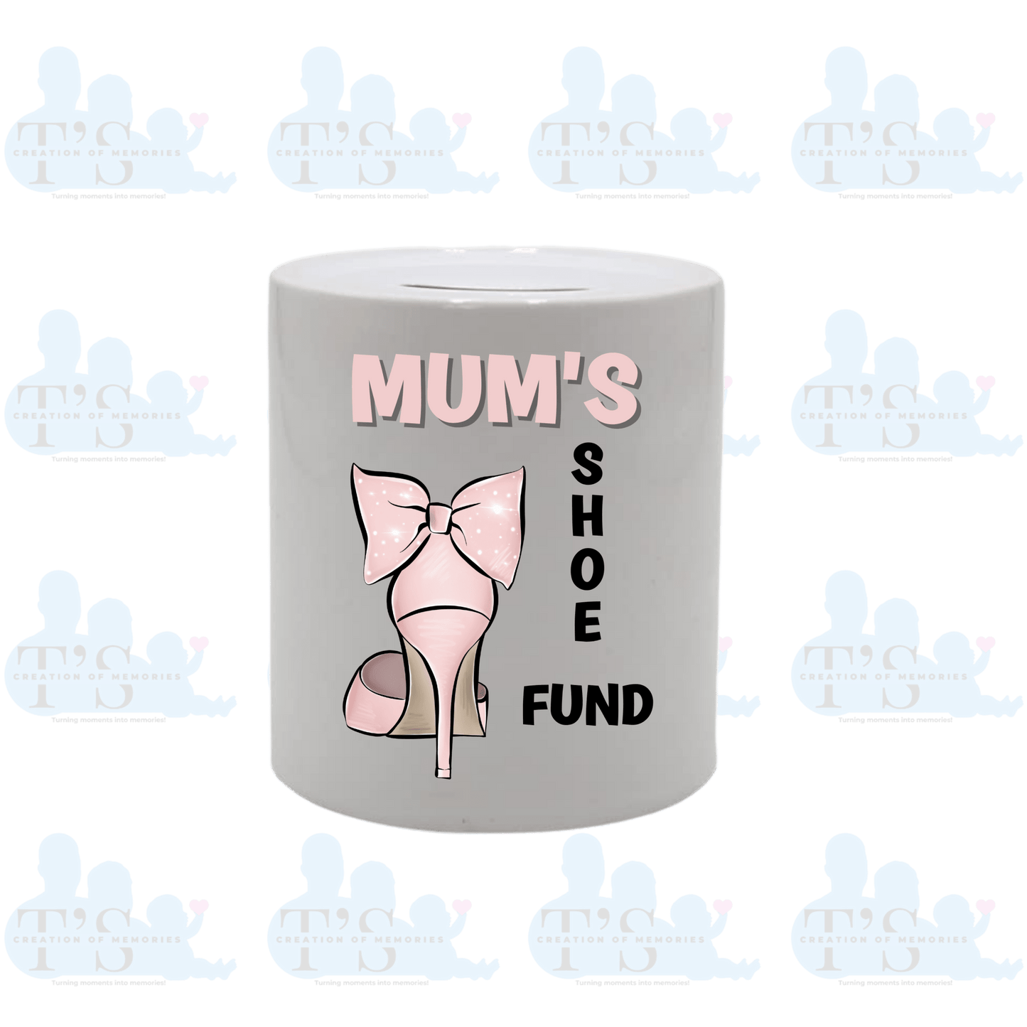 Ceramic Money Pot - Mum's Shoe Fund