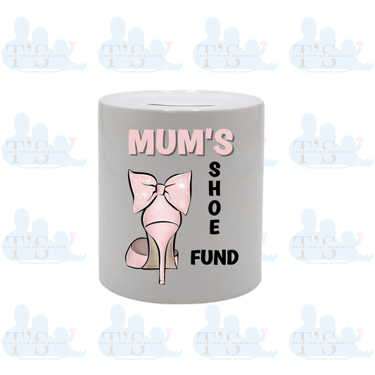 Ceramic Money Pot - Mum's Shoe Fund