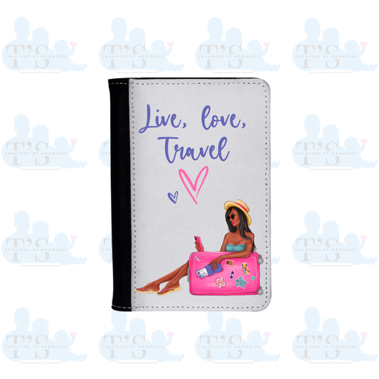 Passport holder - 'Live Love Travel'