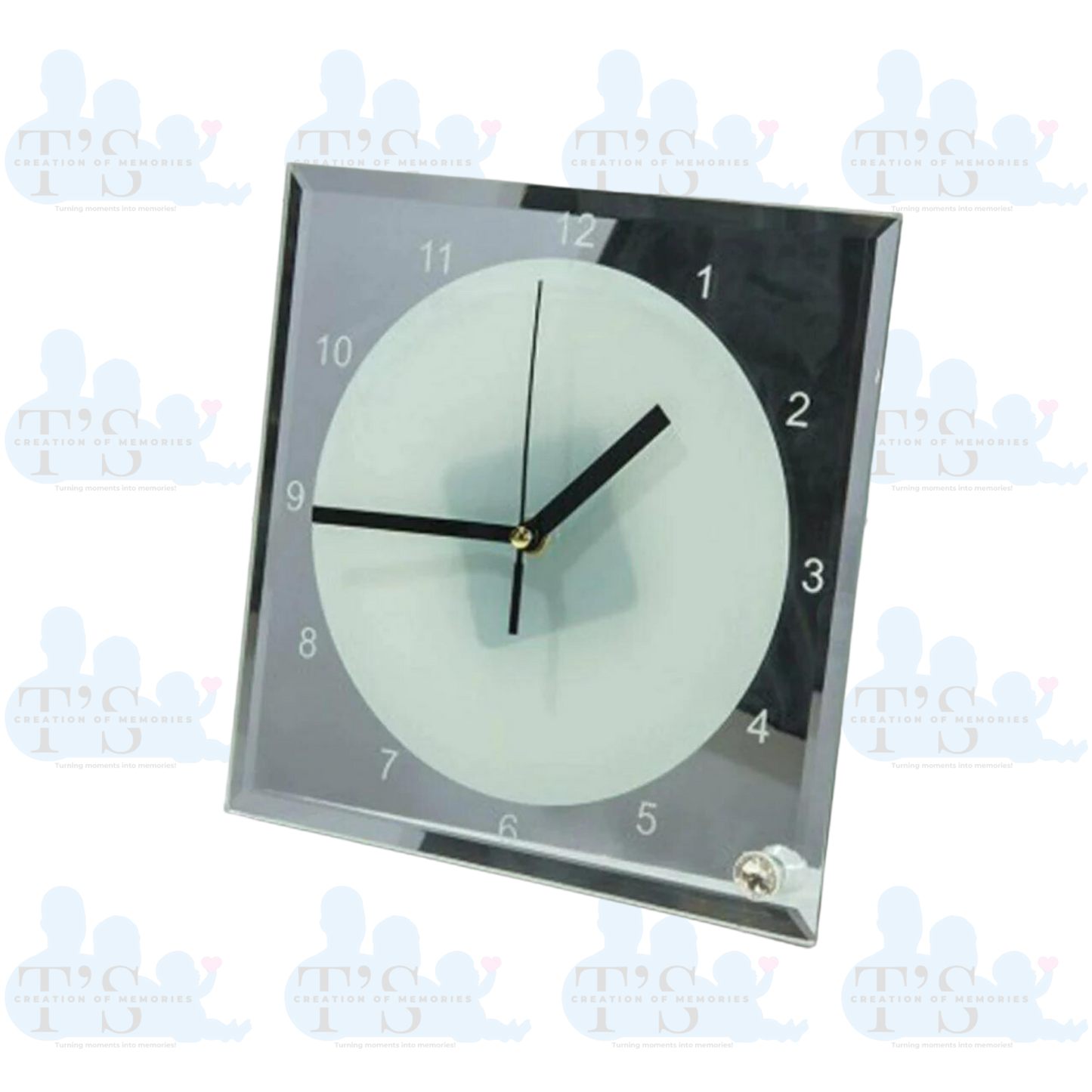 Square Glass Clock