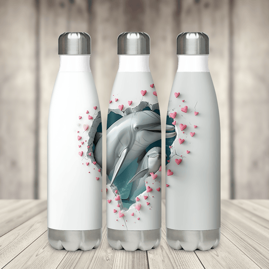 Bowling water bottle 'Dolphin & Baby'