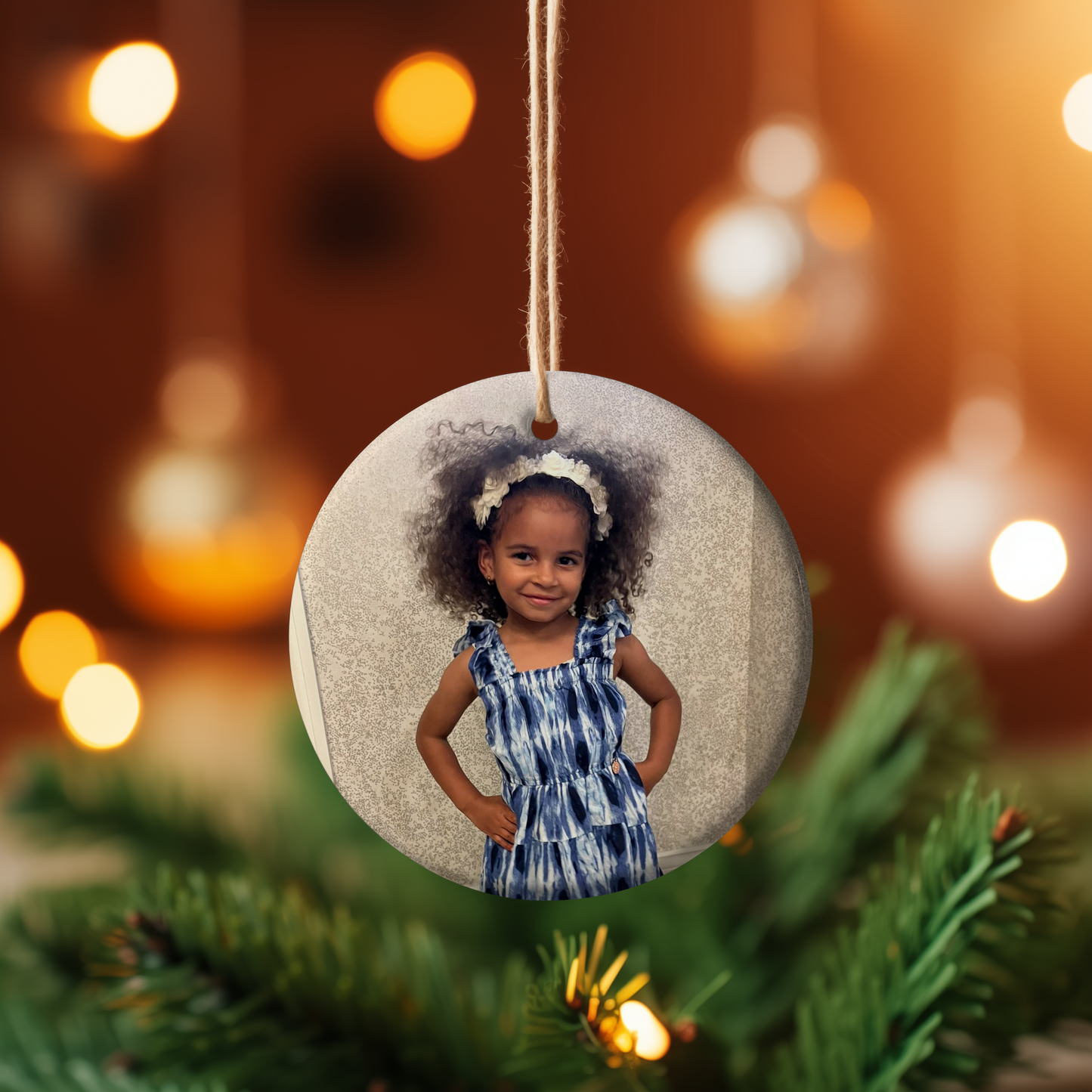 Christmas Tree Ornament - Round